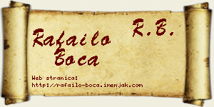 Rafailo Boca vizit kartica